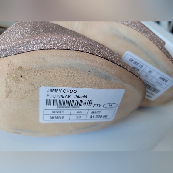 Jimmy Choo Women's Lance 100 Strappy High-Heel Platform Sandals Size 39 Pink - Picture 11 of 13